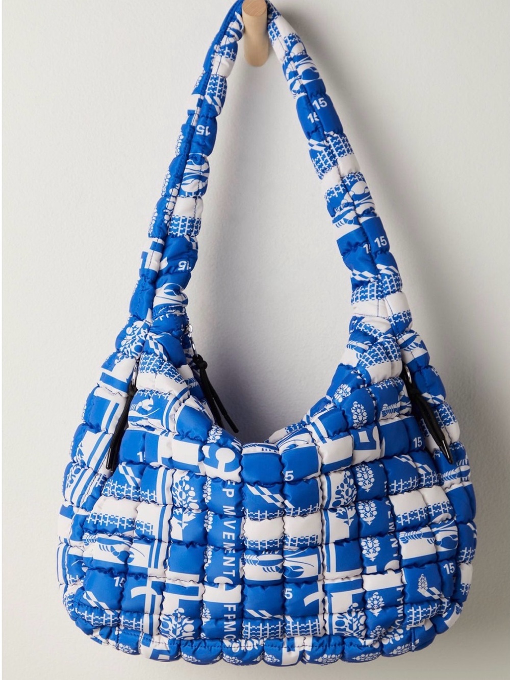 Free People Quilted Carryall Bag in "Sailing Club"
